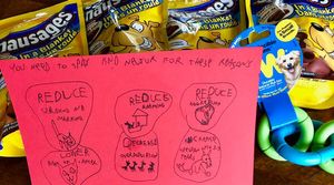 A note from a Humanity in Practice volunteer with some dog treats