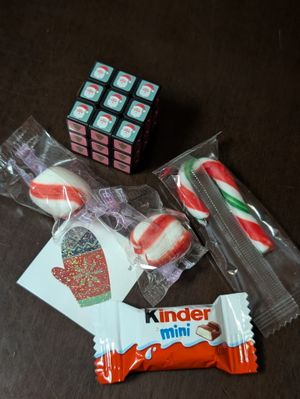 Handmade Valentine cards and candy treats ready for delivery