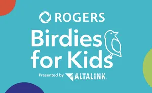 A graphic reading 'Rogers Birdies for Kids, Presented by AltaLink'