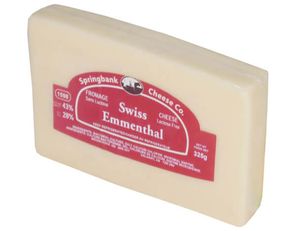 Springbank Cheese Swiss Emmenthal Lactose Free